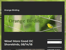 Tablet Screenshot of orangebirding.com